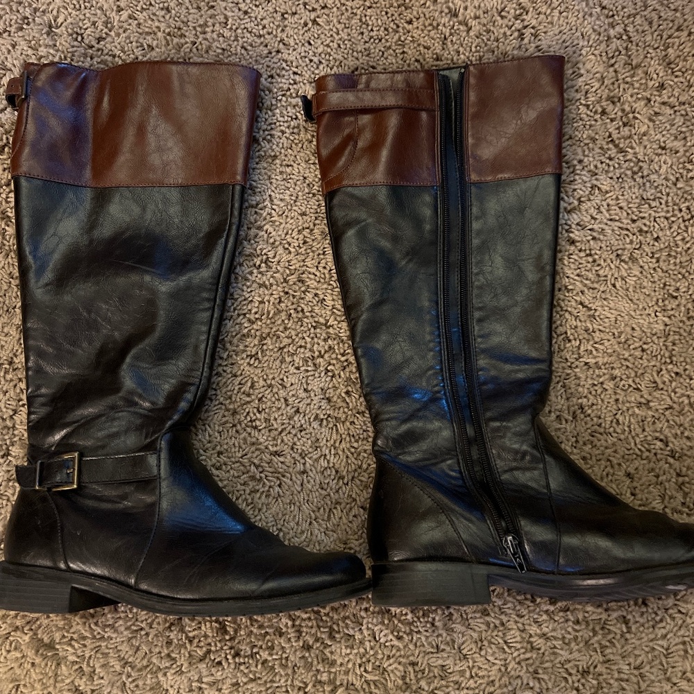 Tall zip boots